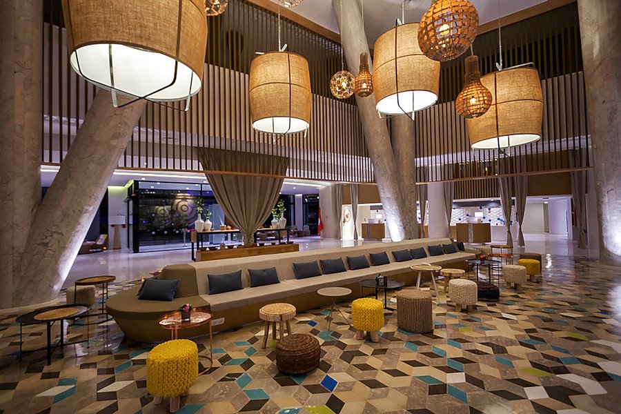 Hall d'entré luxe de l'hotel Sousse Pearl Marriott Resort & Spa